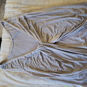 good hYOUman Open Twist Back Asymmetrical tank.